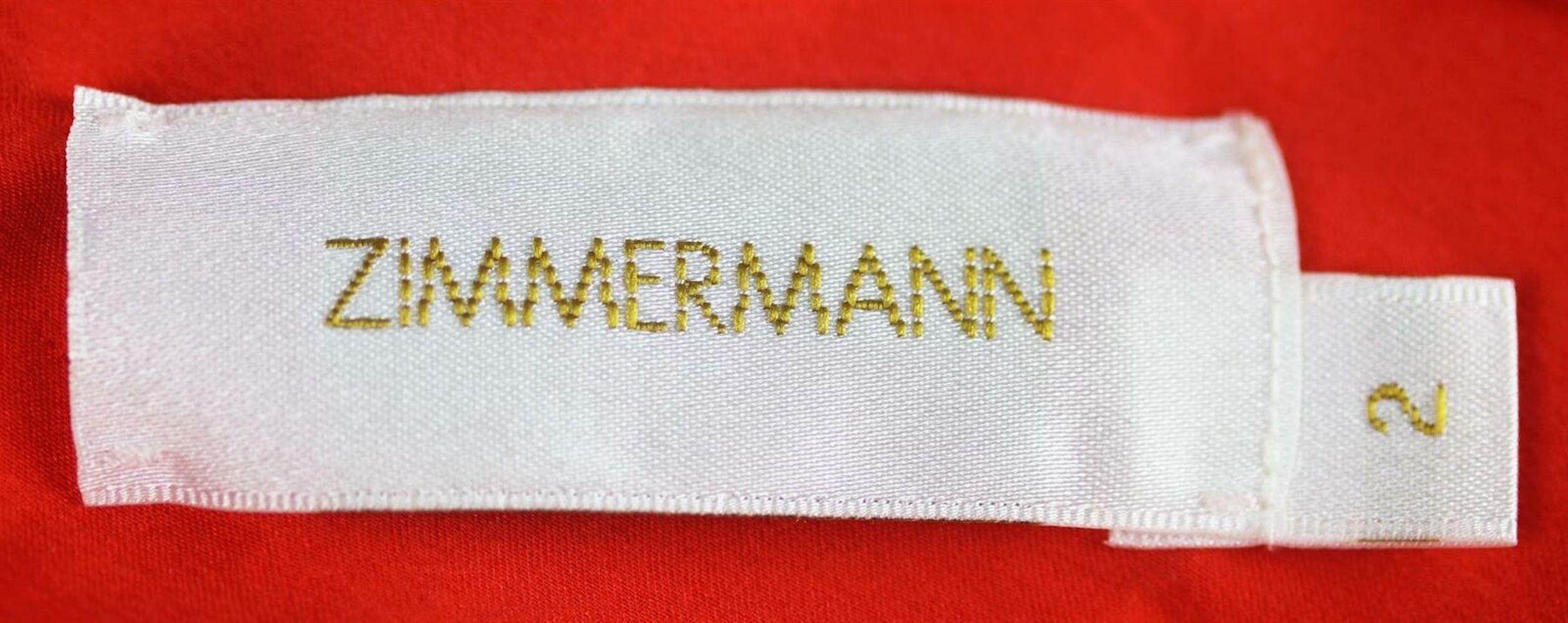 Zimmermann Midikleid aus geraffter Seide und Satin 1