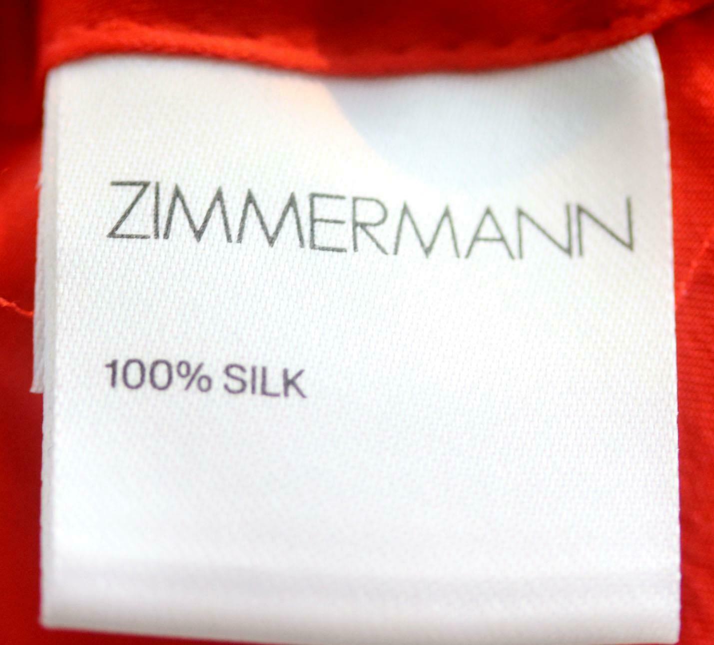 Zimmermann Midikleid aus geraffter Seide und Satin 2