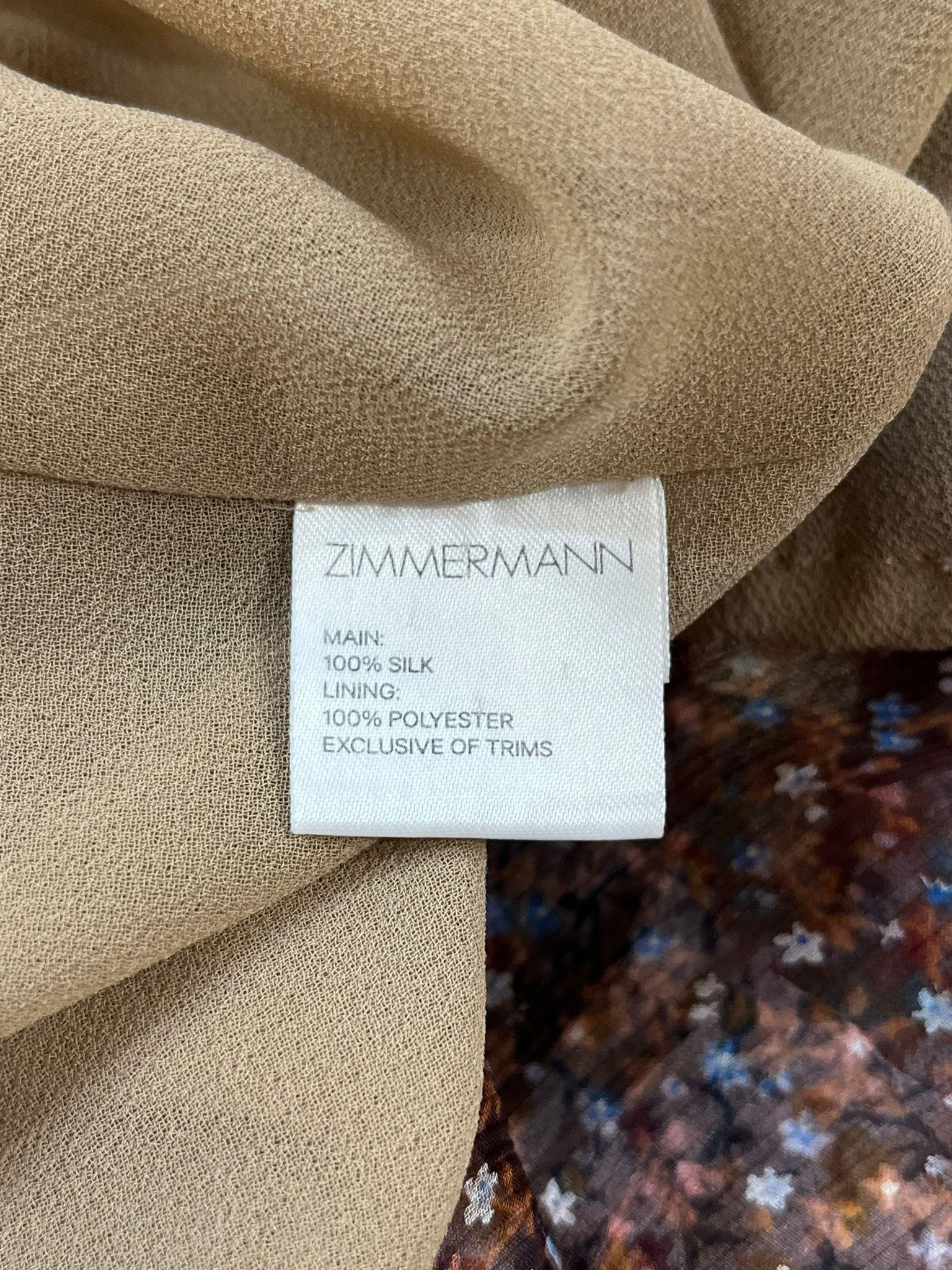 Zimmermann Ruffle Mini Silk Dress For Sale 2