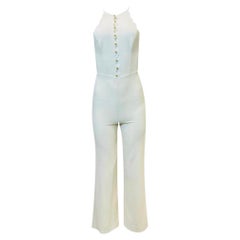 Used Zimmermann Scalloped Halter Neck Jumpsuit