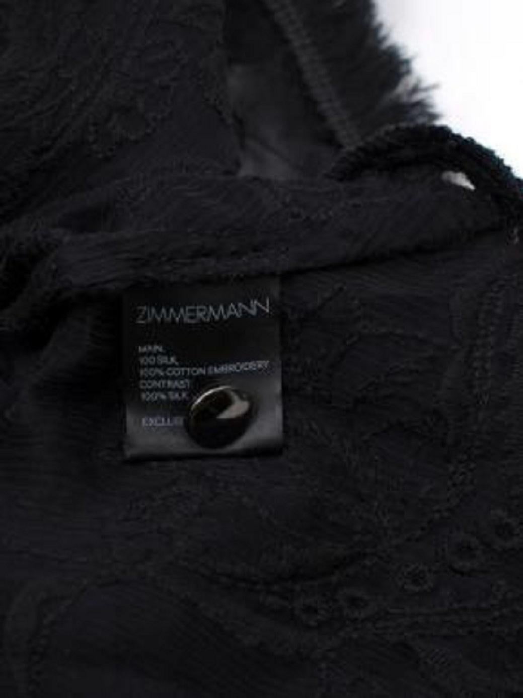Zimmermann Sheer Black Lace Top For Sale 5