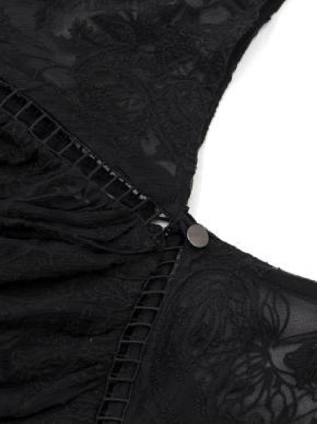 Zimmermann Sheer Black Lace Top For Sale 1