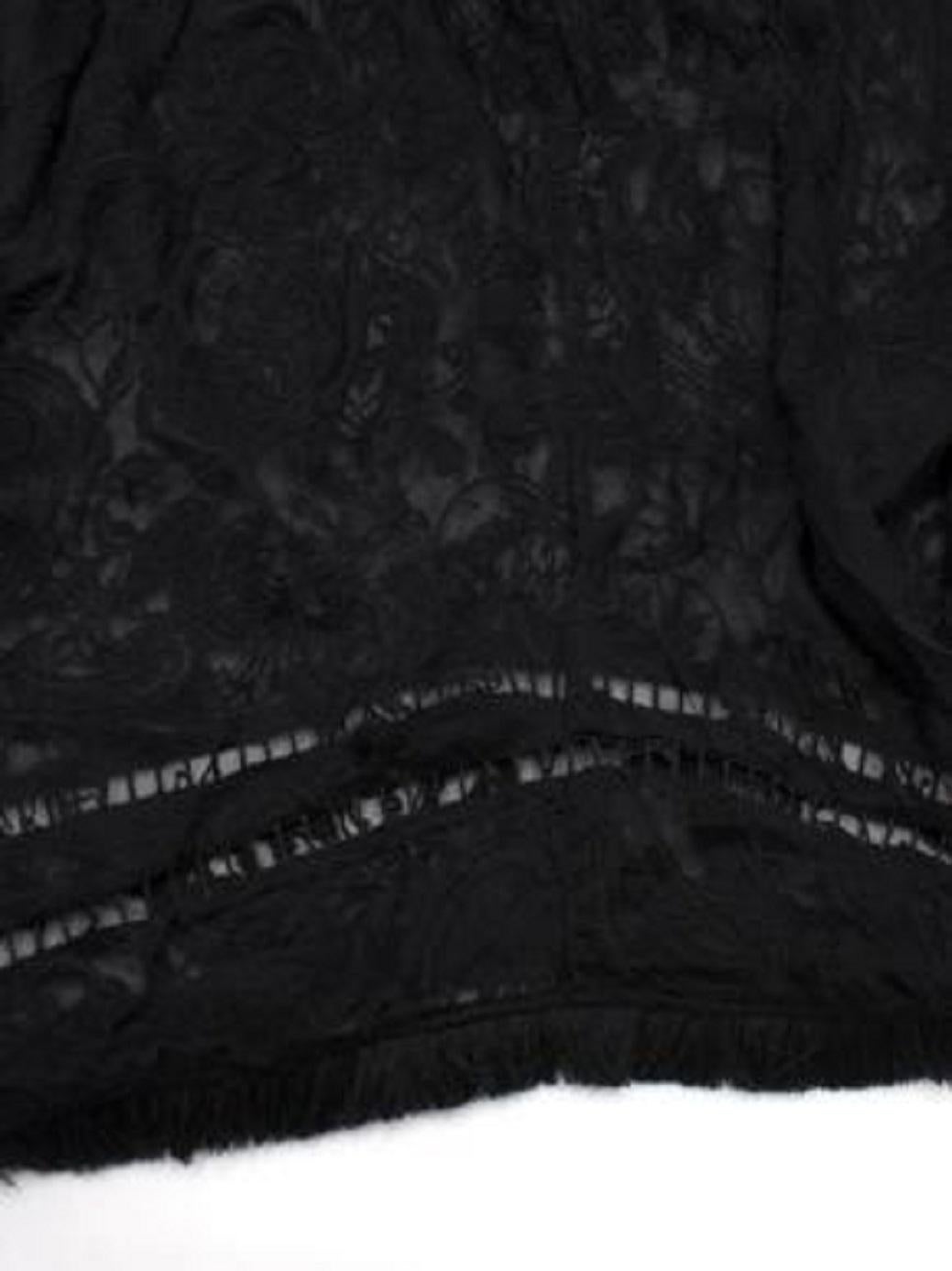 Zimmermann Sheer Black Lace Top For Sale 2