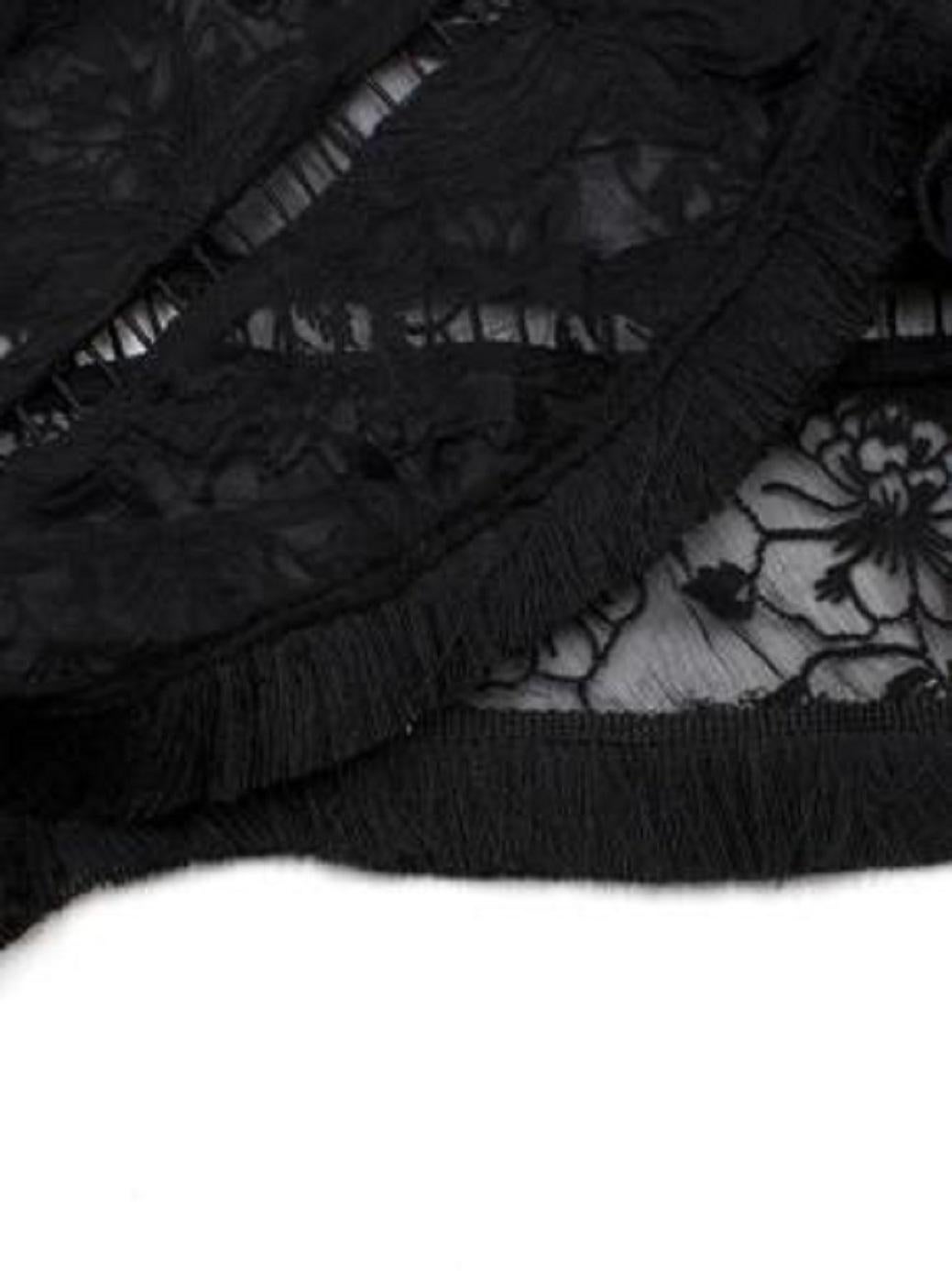 Zimmermann Sheer Black Lace Top For Sale 4