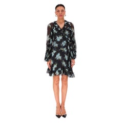 Zimmermann Silk Blend Ruffle Wrap Dress