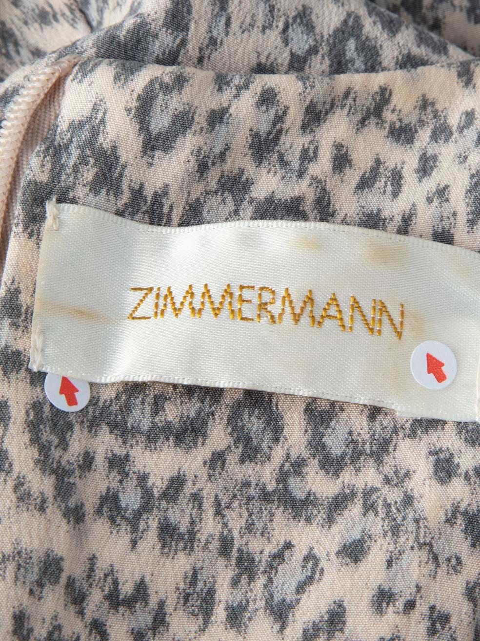Zimmermann Canotta in seta con stampa leopardo taglia M. in vendita 2
