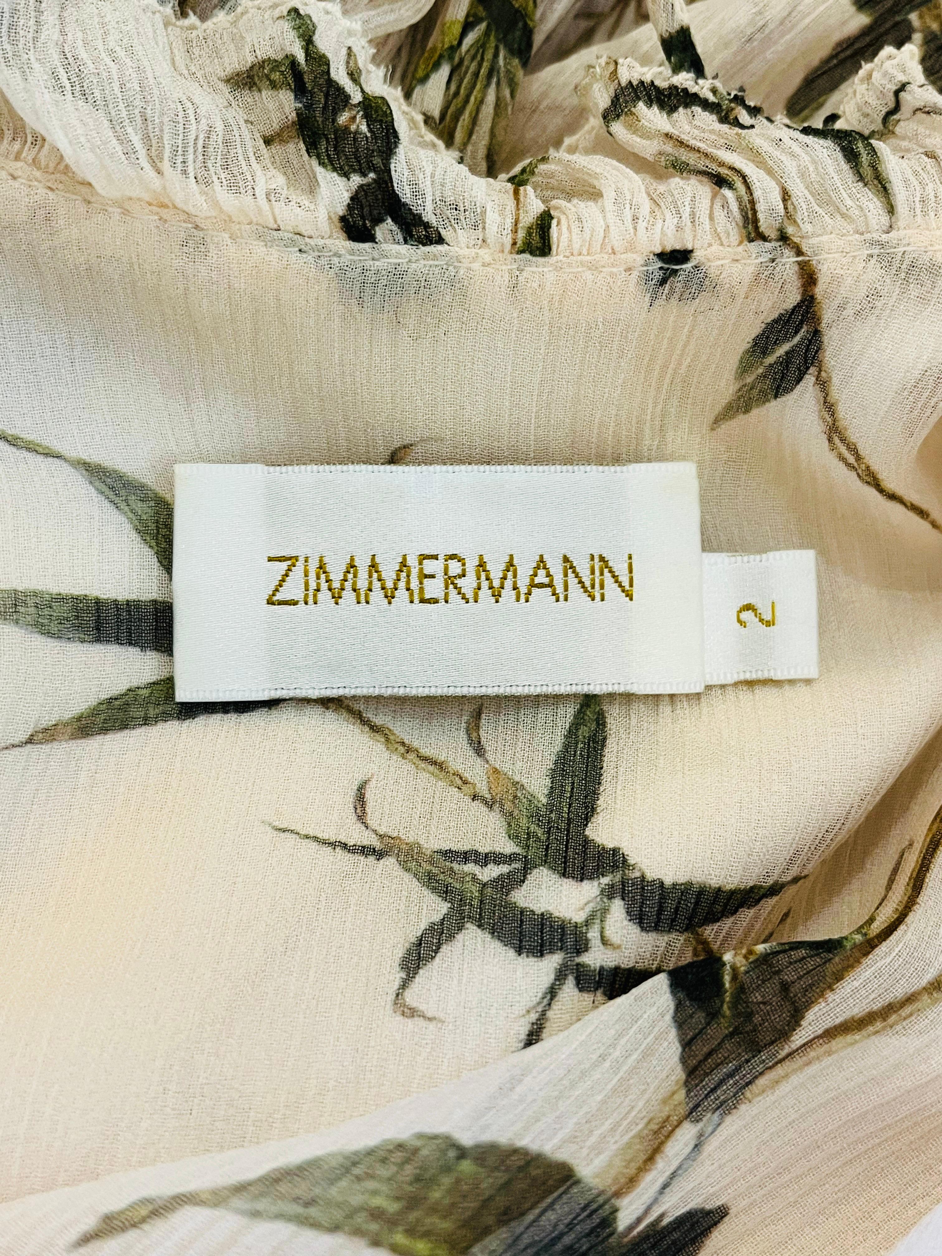 Zimmermann Silk Ruffle Dress 3