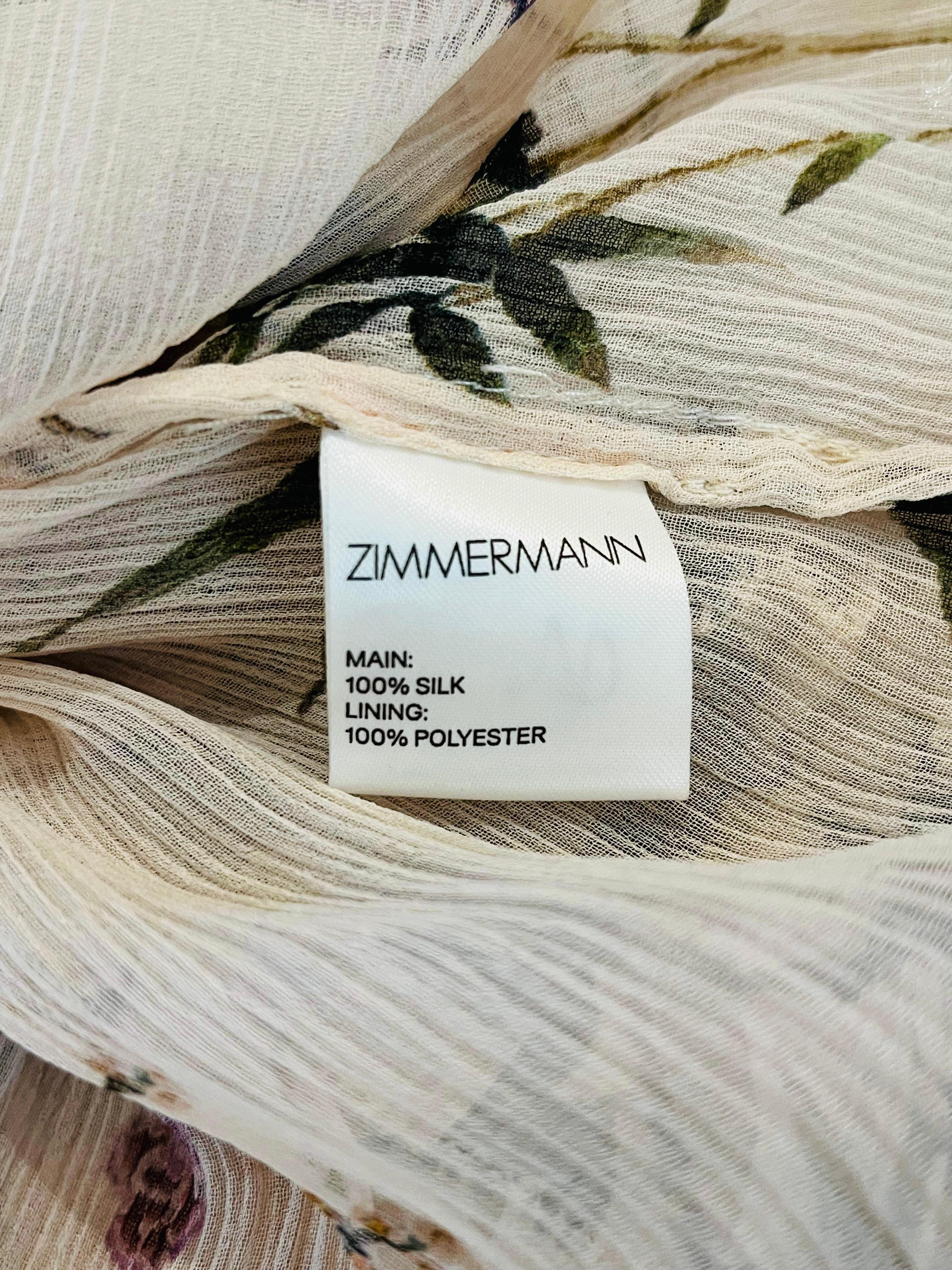 Zimmermann Silk Ruffle Dress 4