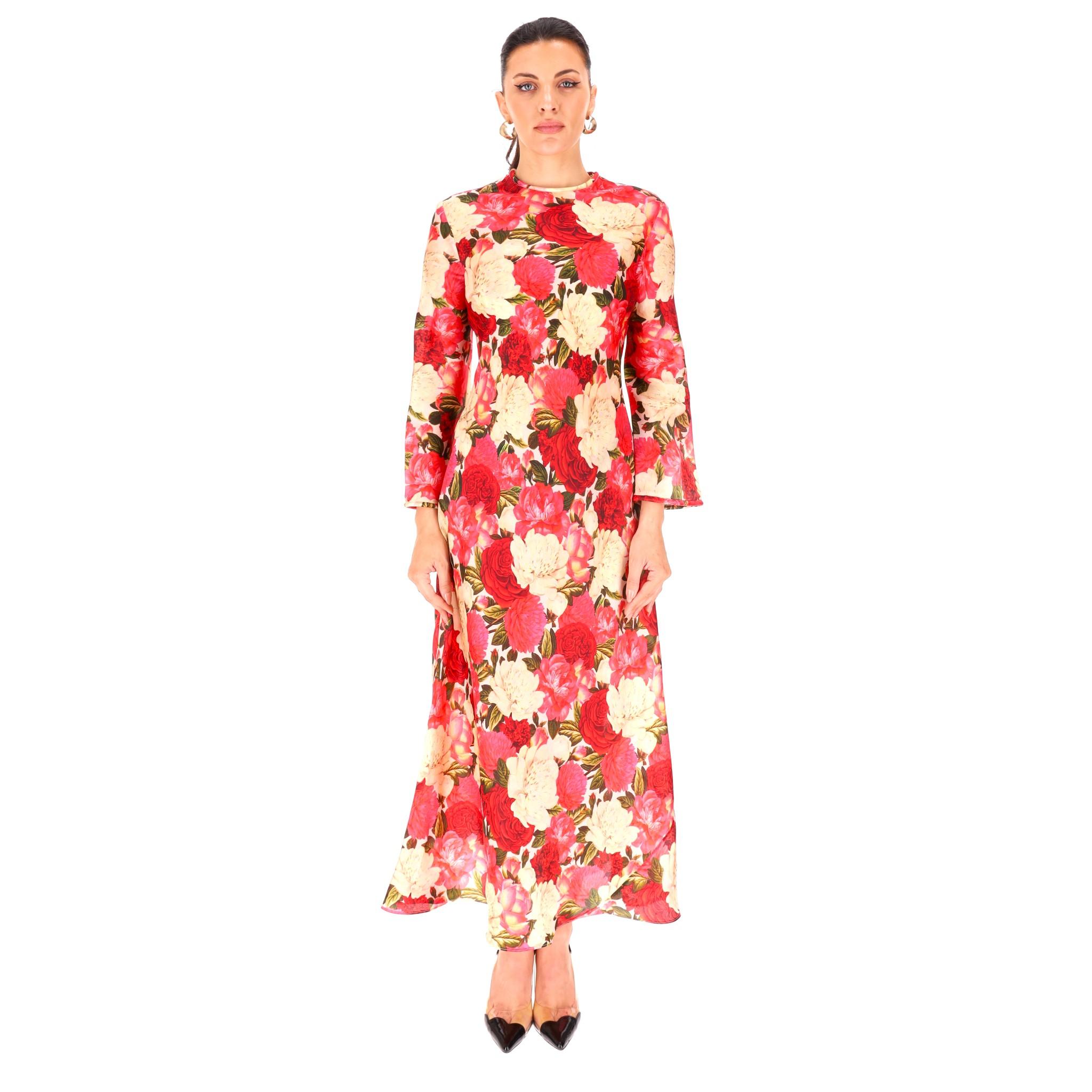 Maxi abito Zimmermann in seta Wonderlust

Maxi abito oversize con stampa floreale Peonies, scollo alto e maniche lunghe.

Silhouette scivolata Lunghezza totale Cerniera posteriore 

Prezzo di listino 1.500 sterline.

Dimensione - 1

Condizione -