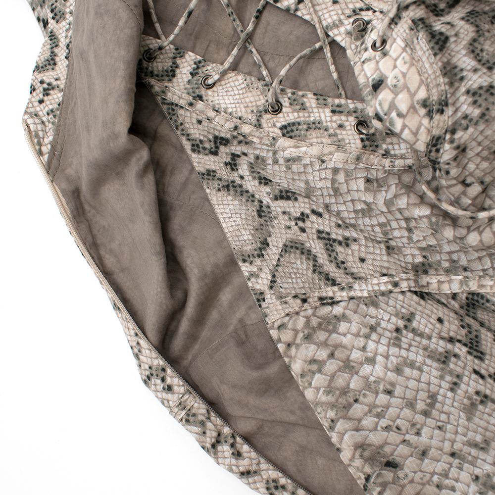 Women's Zimmermann Snake Print Halterneck Dress XS