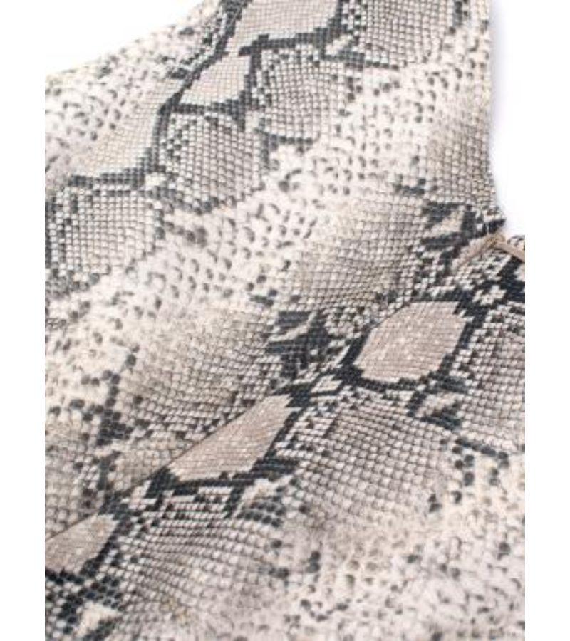 Zimmermann Snake Print Linen Skater Dress For Sale 1