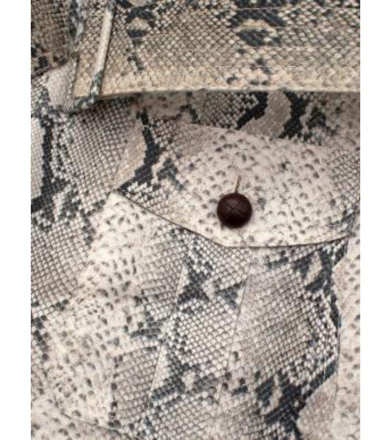 Zimmermann Snake Print Linen Skater Dress For Sale 2