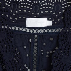 Zimmermann T3 Robe Dentelle Marine FR42 Broderie Anglaise Navy Dress UK14 US12