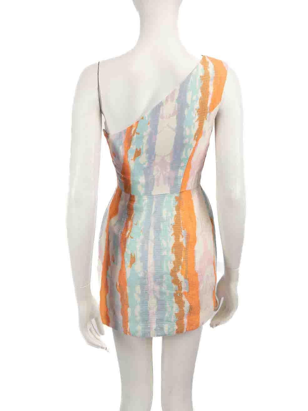 Zimmermann mini-robe asymétrique en soie tie-dye taille S Bon état - En vente à London, GB