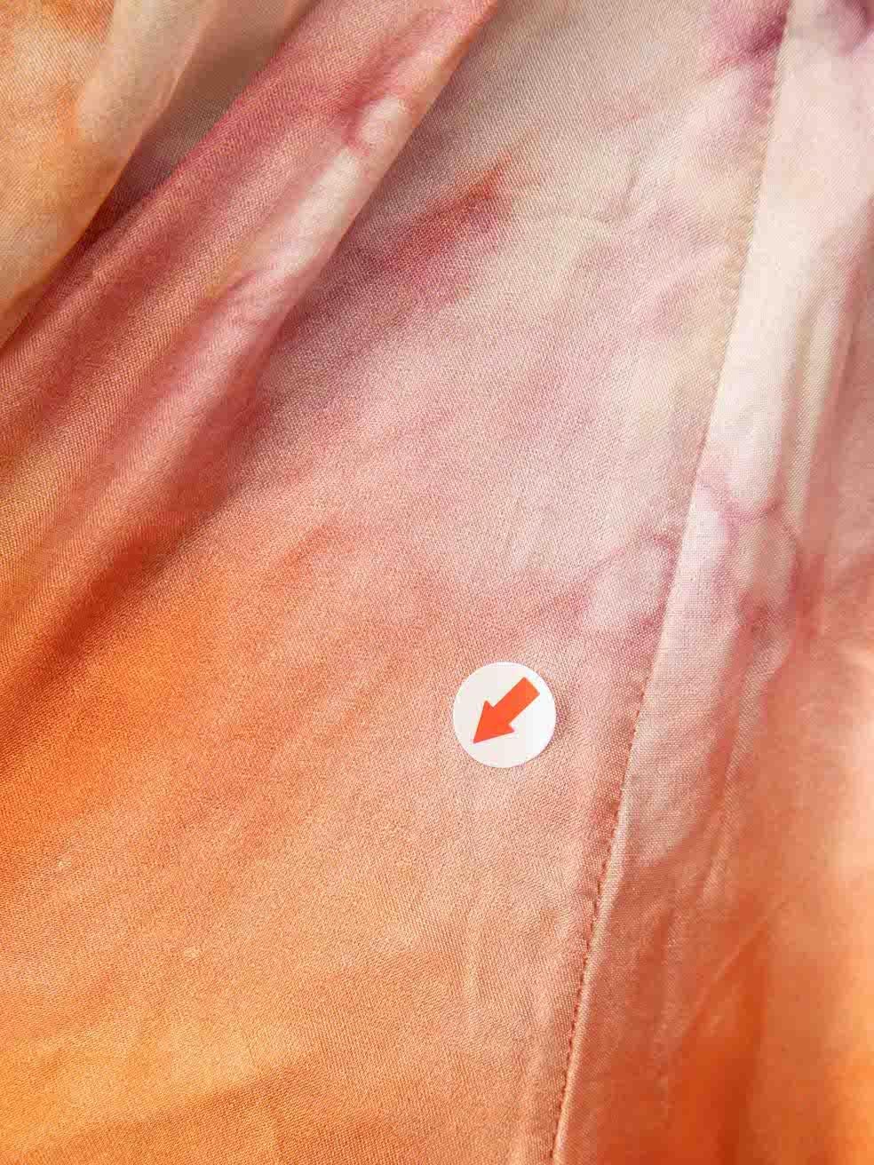 Zimmermann Tie-Dye Silk Shorts Size L In New Condition For Sale In London, GB