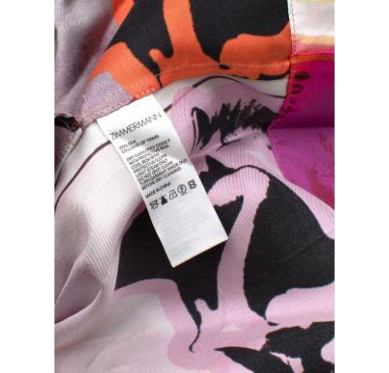 Zimmermann Wavelength Pleated Silk Dress For Sale 4