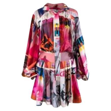 Zimmermann Wavelength Pleated Silk Dress For Sale