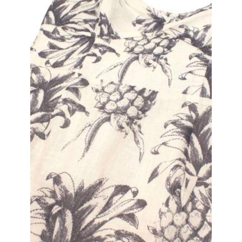 Zimmermann Wayfarer Pineapple Print Linen Dress For Sale 2