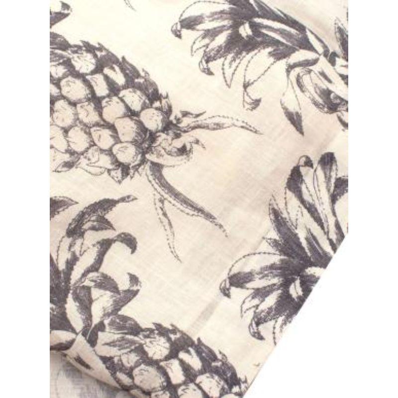 Zimmermann Wayfarer Pineapple Print Linen Dress For Sale 3