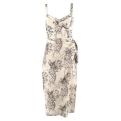 Zimmermann Wayfarer Pineapple Print Linen Dress