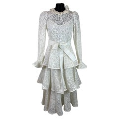 Zimmermann vestido blanco Resort 2020