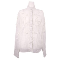 Zimmermann Camicetta bianca impreziosita da trasparenze - M.