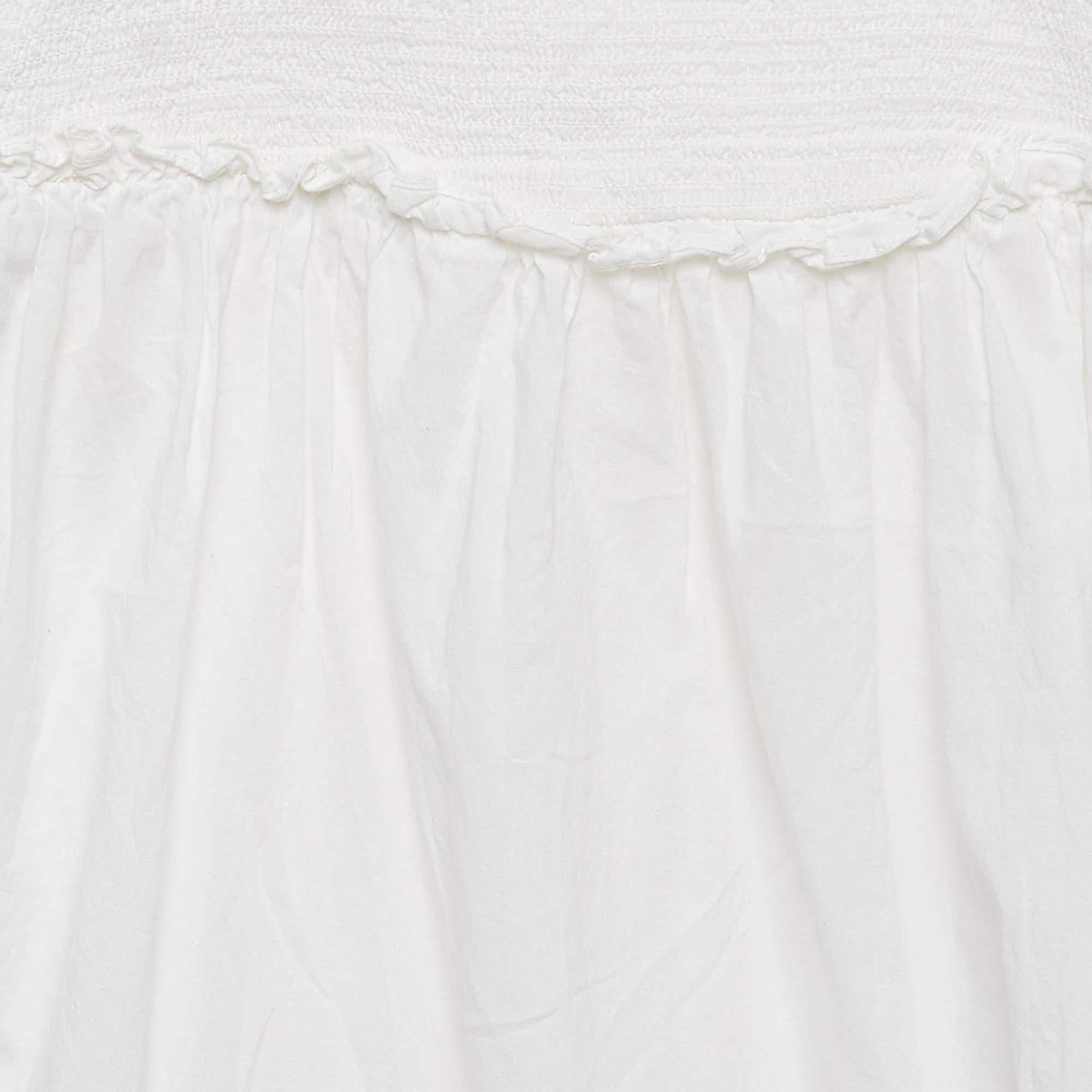 Gray Zimmermann White Embroidered Cotton Dress (10 Yrs) For Sale
