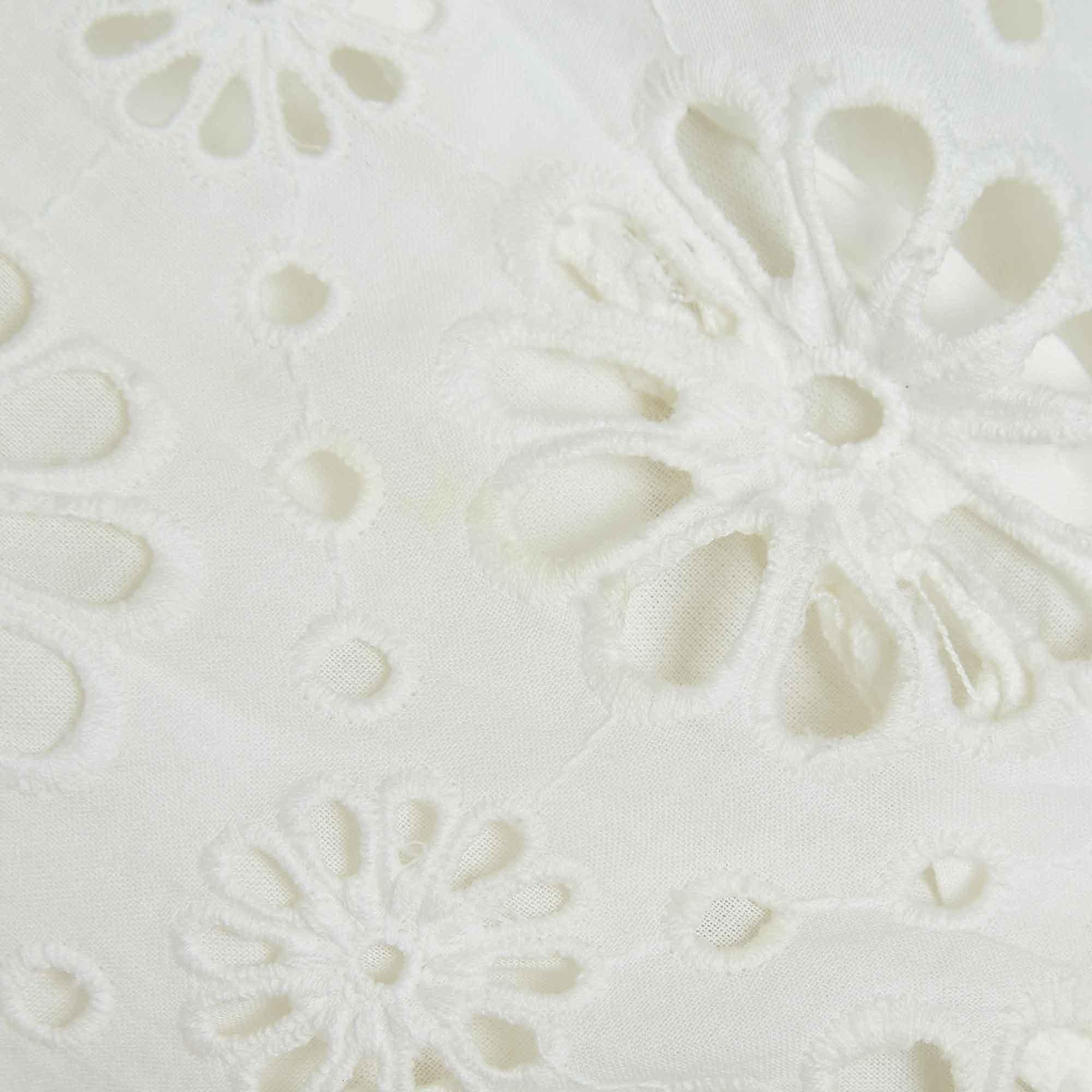 Women's Zimmermann White Floral Lace Cotton Shorts M For Sale