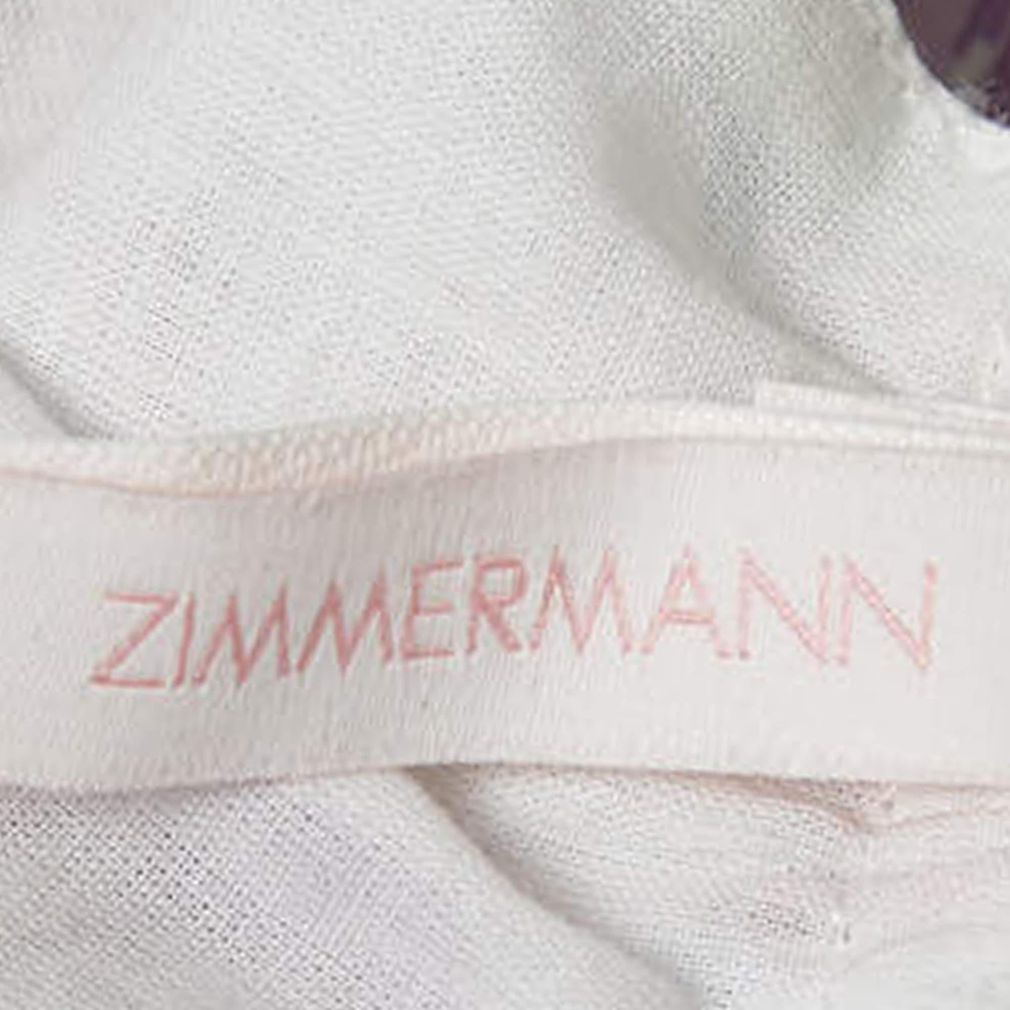 Zimmermann - Robe en coton imprimée à fleurs blanches (10 ans) Excellent état - En vente à Dubai, Al Qouz 2