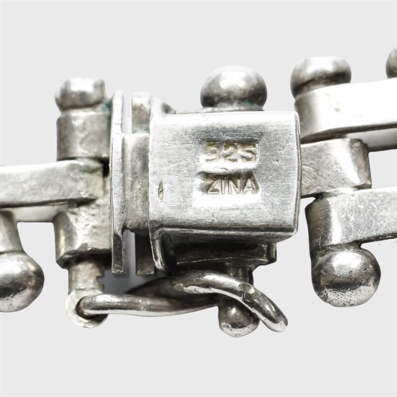 Zina, collana in argento 925 con link e ball, che si fa notare per le sue caratteristiche. in vendita 3