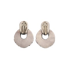 Pendientes aldaba con clip de plata de ley Zina