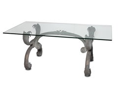 Zinc Base Glass Top Solarium Dining for Indoors or Outdoor Use