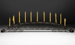 Chandelier en zinc, États-Unis, 1930