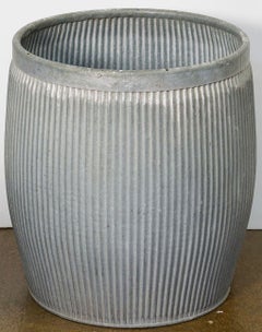 Zinc Garden Pot or Dolly Tub Planter from England