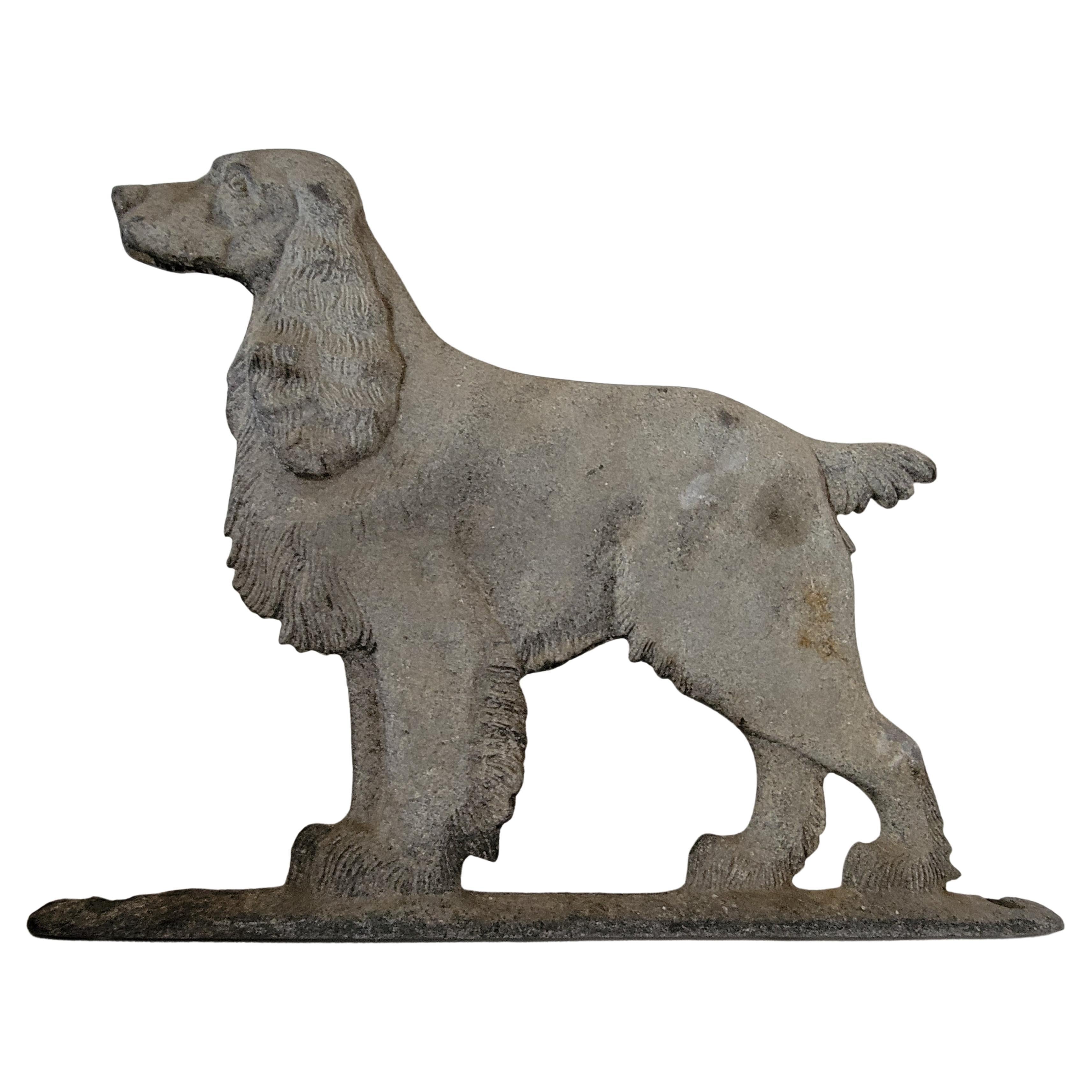 Zinc Irish Setter Mail Box or Post Topper For Sale