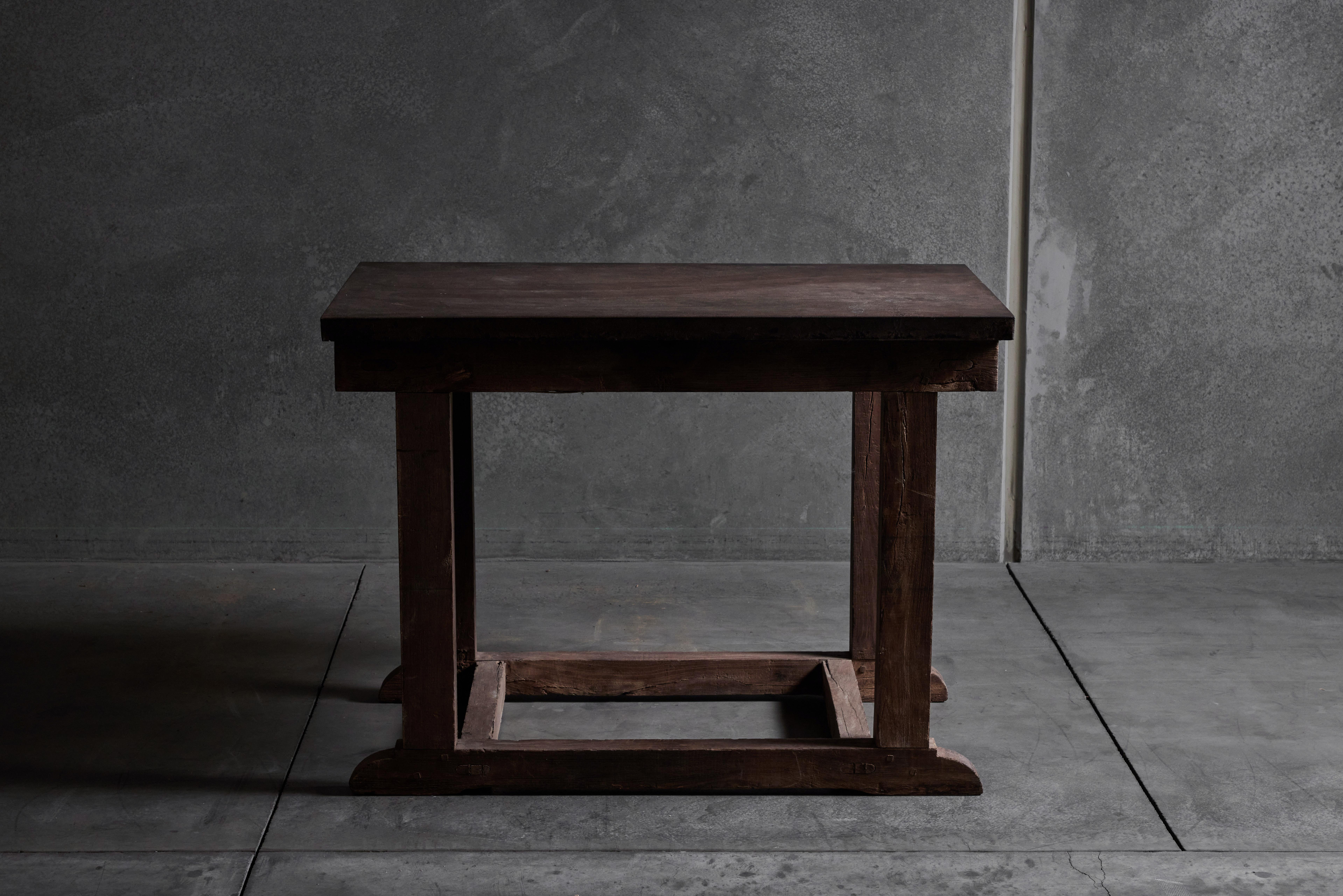 Zinc top console table. Made in France circa late 19th century.