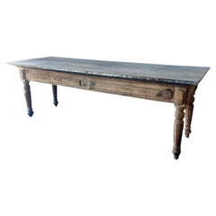 Zinc Top Dining Table, FR-1144