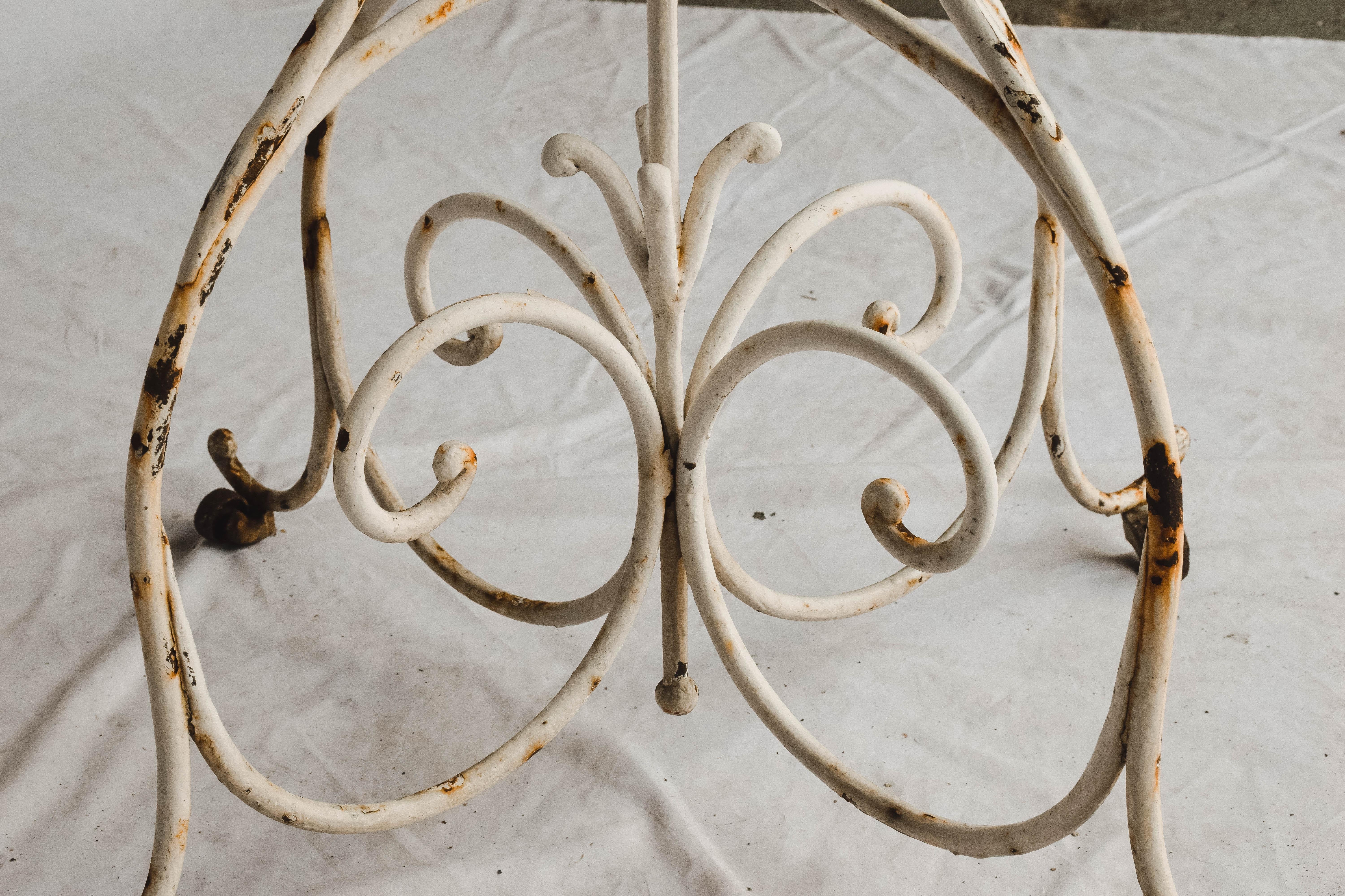 Zinc Top Garden Table or Plant Stand For Sale 1