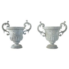 Antique Zinc Urns