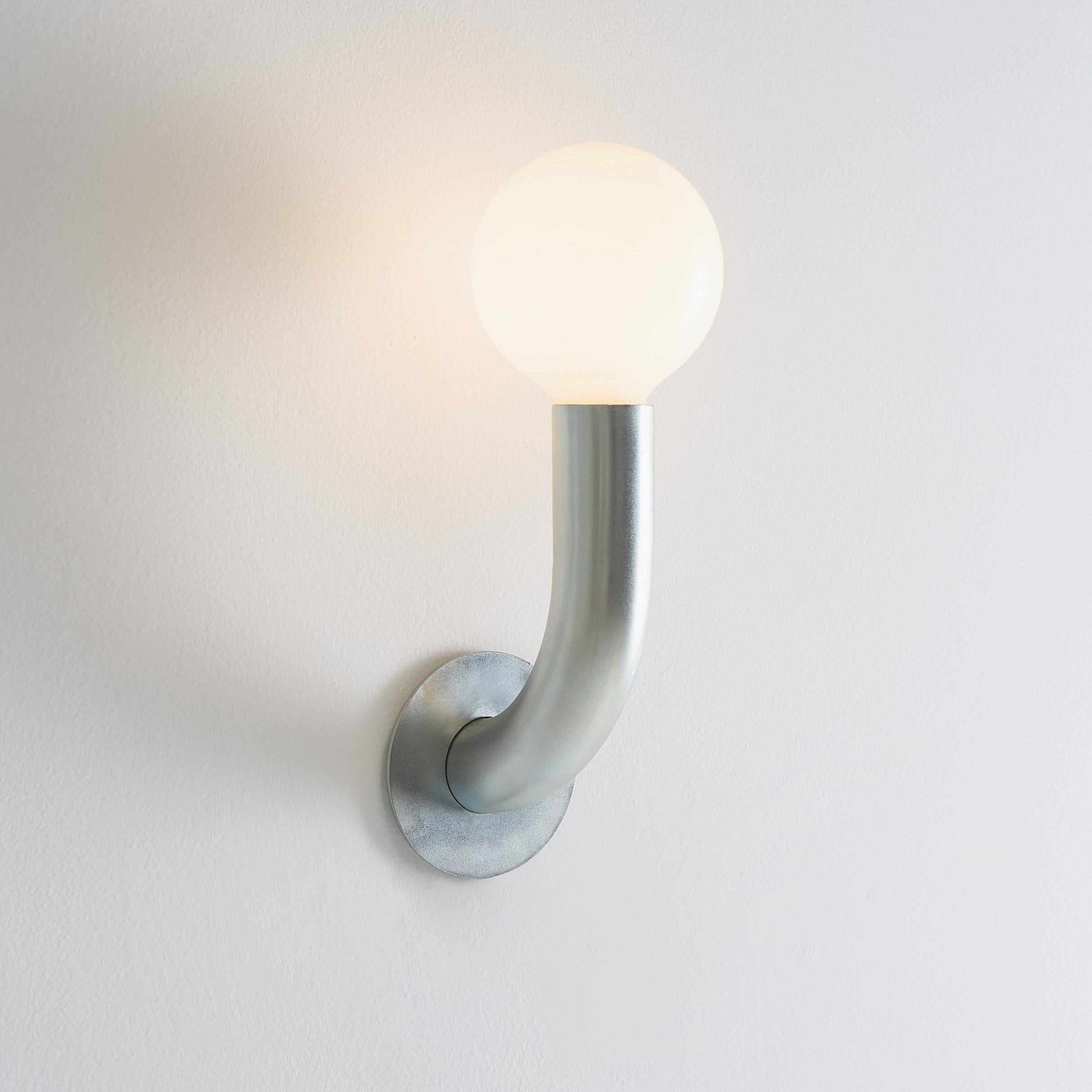 Minimalist Zinc Wall Light Curva For Sale