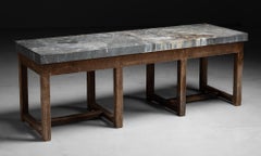 Zinc Work Table, France Circa 1920