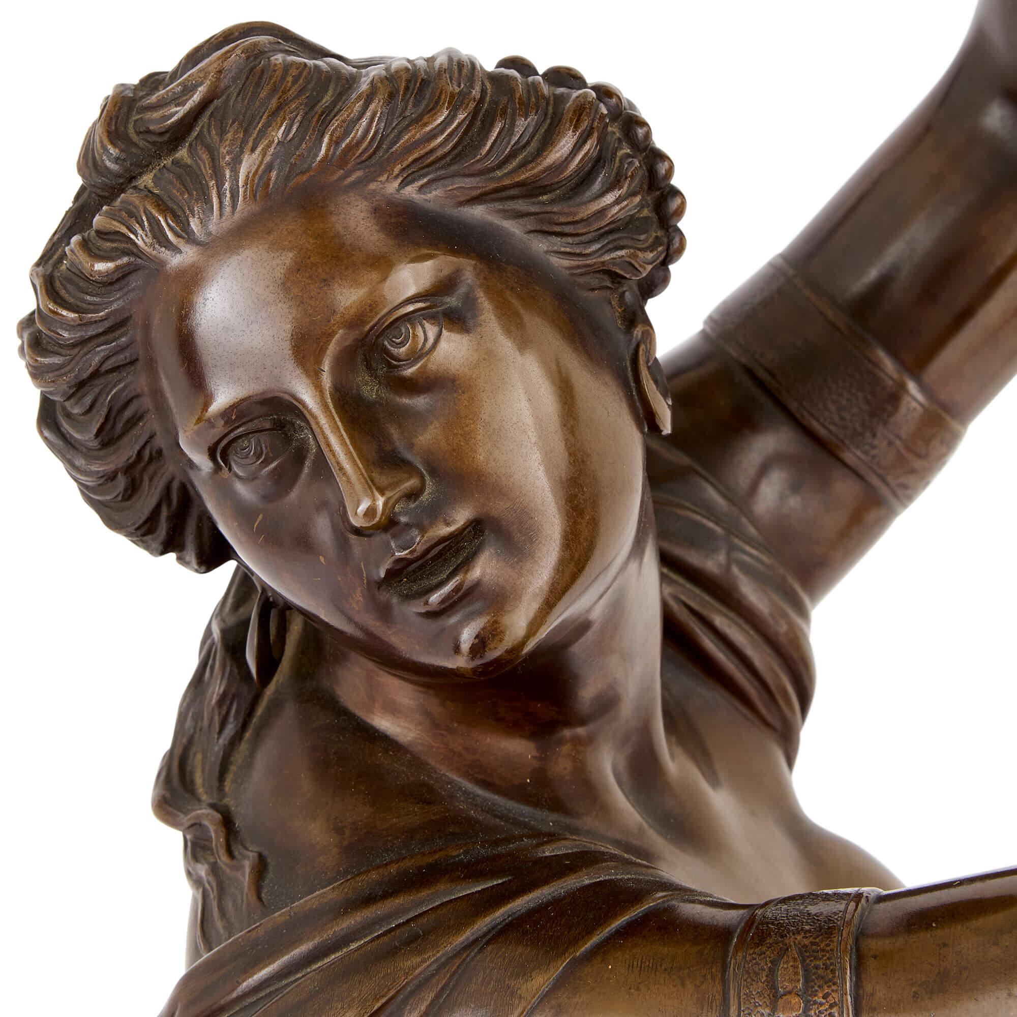 Zingara Antique French Bronze Figurative Skulptur Tänzerin Barbedienne im Zustand „Gut“ im Angebot in London, GB