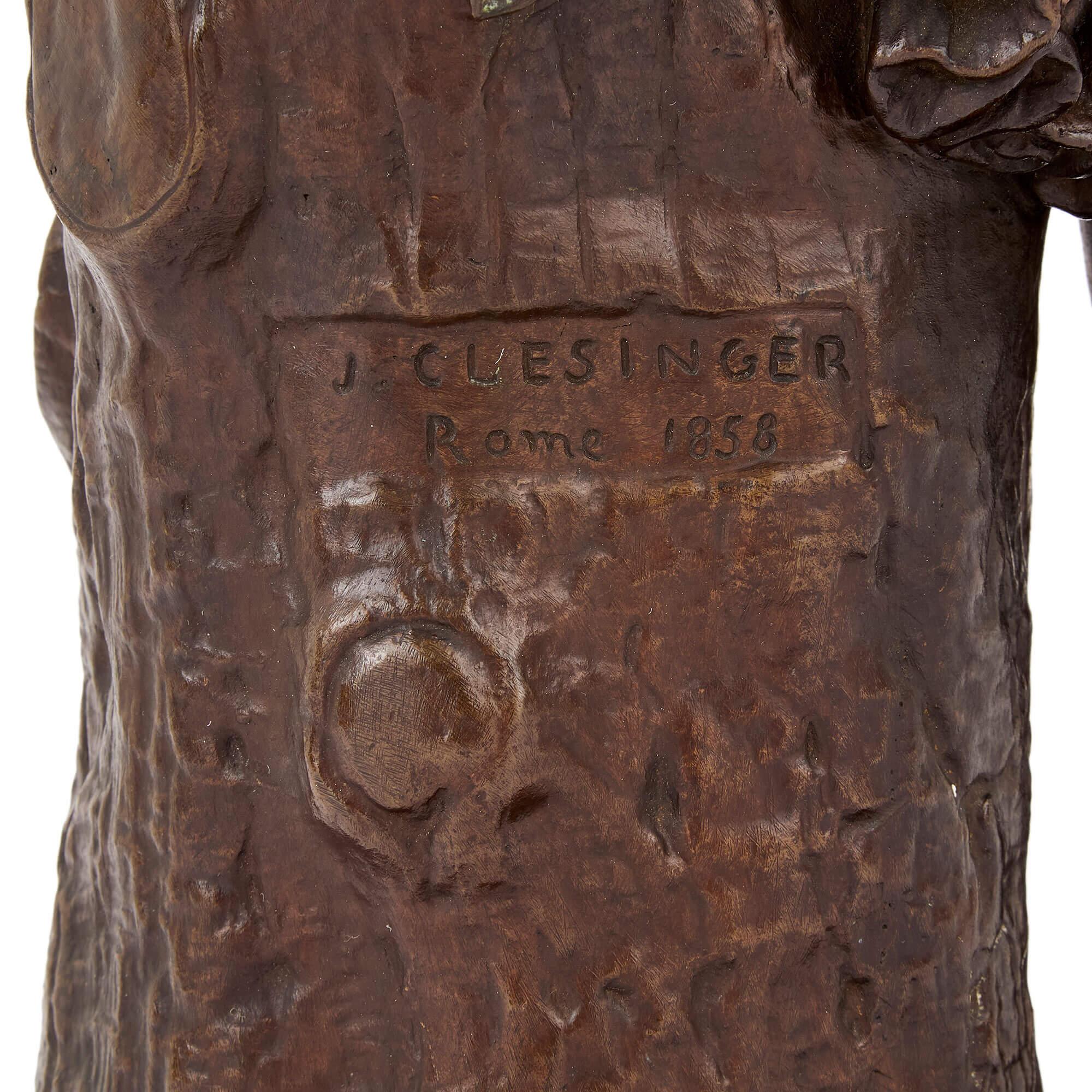Zingara Antique French Bronze Figurative Skulptur Tänzerin Barbedienne (19. Jahrhundert) im Angebot