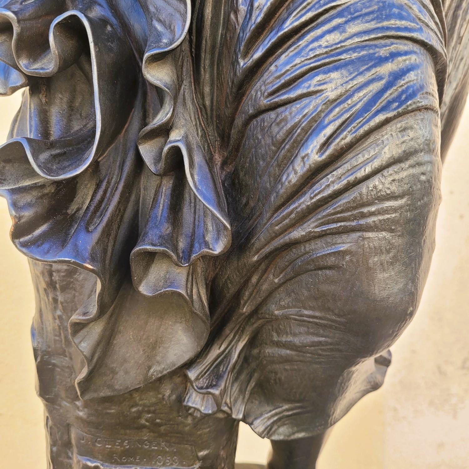 Zingara, JB Clésinger-barbedienne & Collas, große signierte Bronze, 19. im Angebot 1