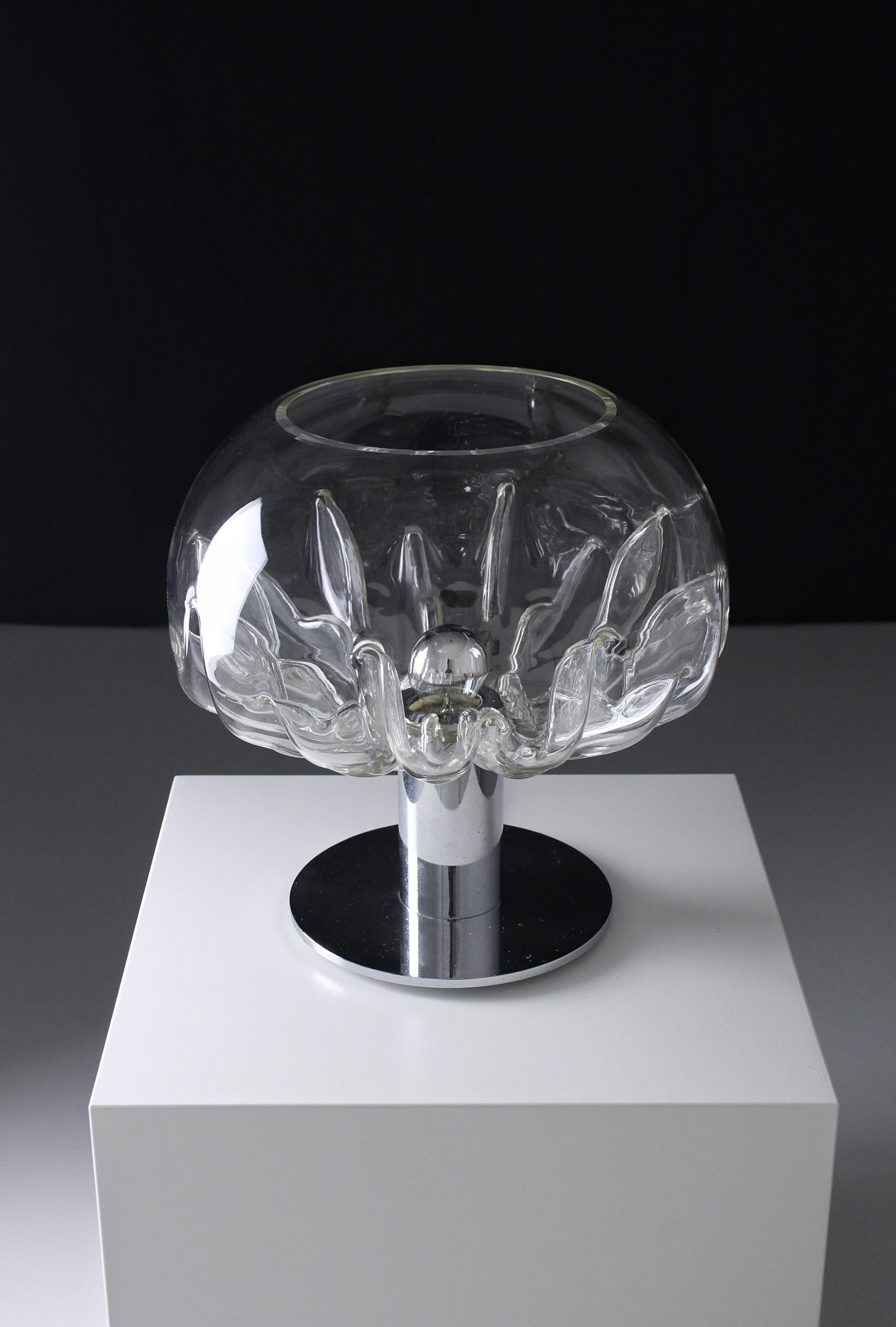 Mid-Century Modern Lampe de table Zinia de Toni Zuccheri pour VeArt, 1972 en vente
