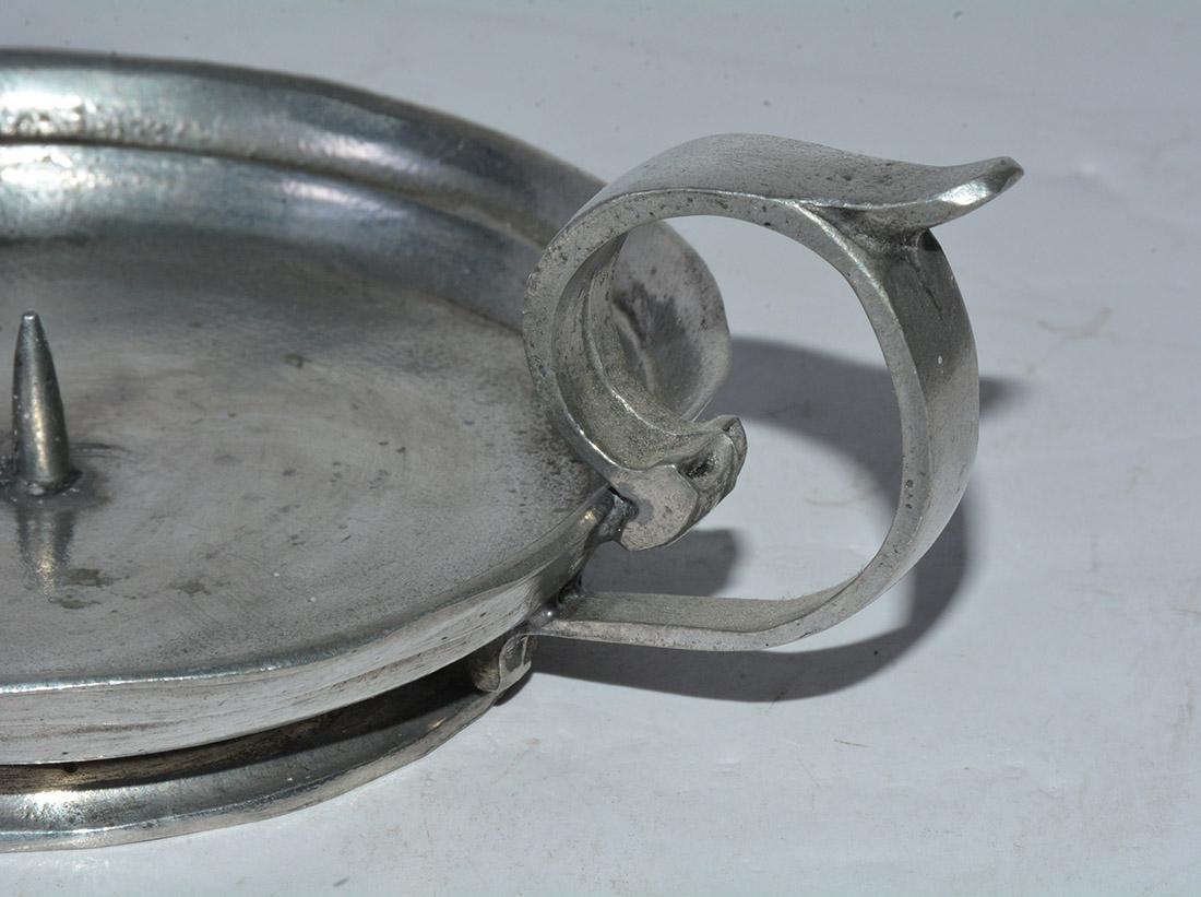 European Zinn Pewter Candleholder
