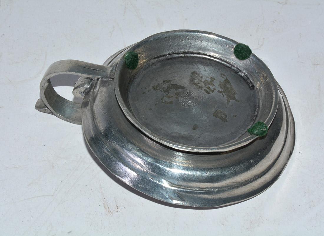 Machine-Made Zinn Pewter Candleholder
