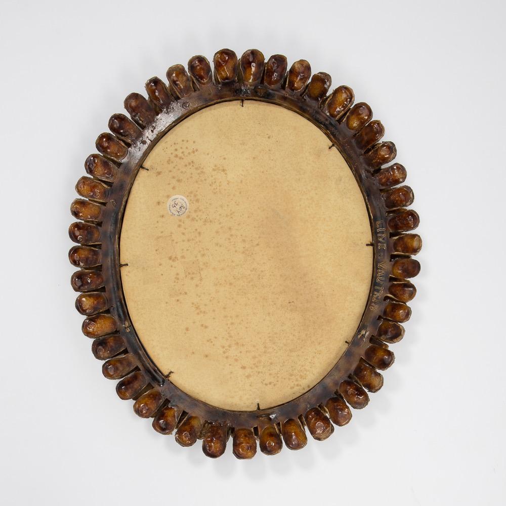 Mid-20th Century Zinnia, Talosel Mirror Encrusted with Mirrors on the Surrounds