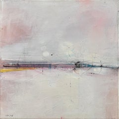 Early Sunset' Minimalist Abstract Expressionist Contemporary Urban Landscape (Paysage urbain contemporain minimaliste)