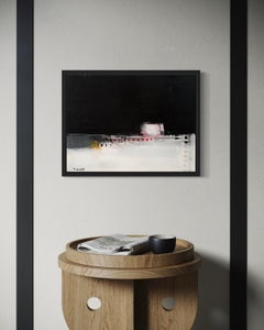 "Silent District" - Dark Contemporary Geometric Abstract Minimal Landscape